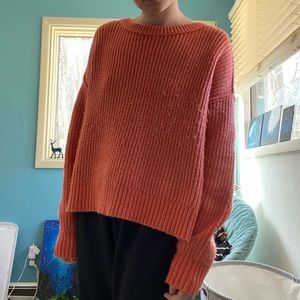 Small Orange Sweater American Eagle Brand